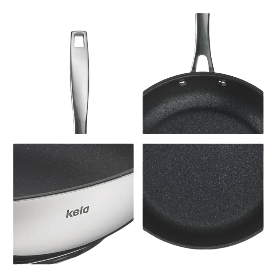 Koekenpan Kela Flavoria Non Stick Zwart 28 cm