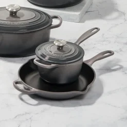Le Creuset Koekenpan Ronde Hoge Skillet Flint 26 cm Sale