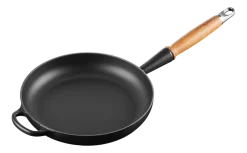 Le Creuset Koekenpan Rond Houten Handvat Mat Zwart 24 cm Online