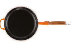 Le Creuset Koekenpan Rond Houten Handvat Oranjerood 24 cm Discount