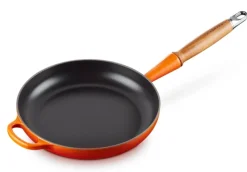 Le Creuset Koekenpan Rond Houten Handvat Oranjerood 24 cm Discount