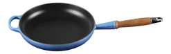 Le Creuset Koekenpan Rond Houten Handvat Azure Clearance