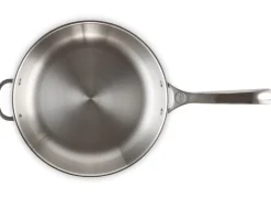 Le Creuset Koekenpan RVS Plus Met Extra Handvat 28 cm Hot