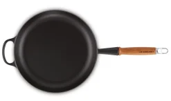 Koekenpan Le Creuset Zwart Houten Handvat 28 cm