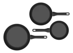 Koekenpannenset BergHOFF DiNA Line Antikleef (3-delig)