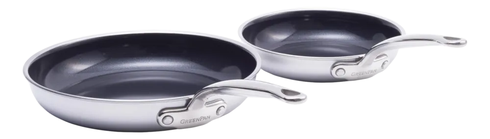 GreenPan Koekenpannenset Première Met Keramische Antikleeflaag 20 cm & 28 cm (2-delig)