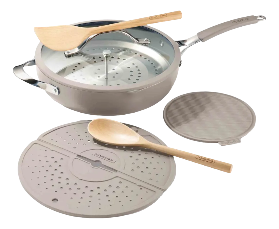 Koekenpan Tramontina All-In-One Plus Beige 30 cm