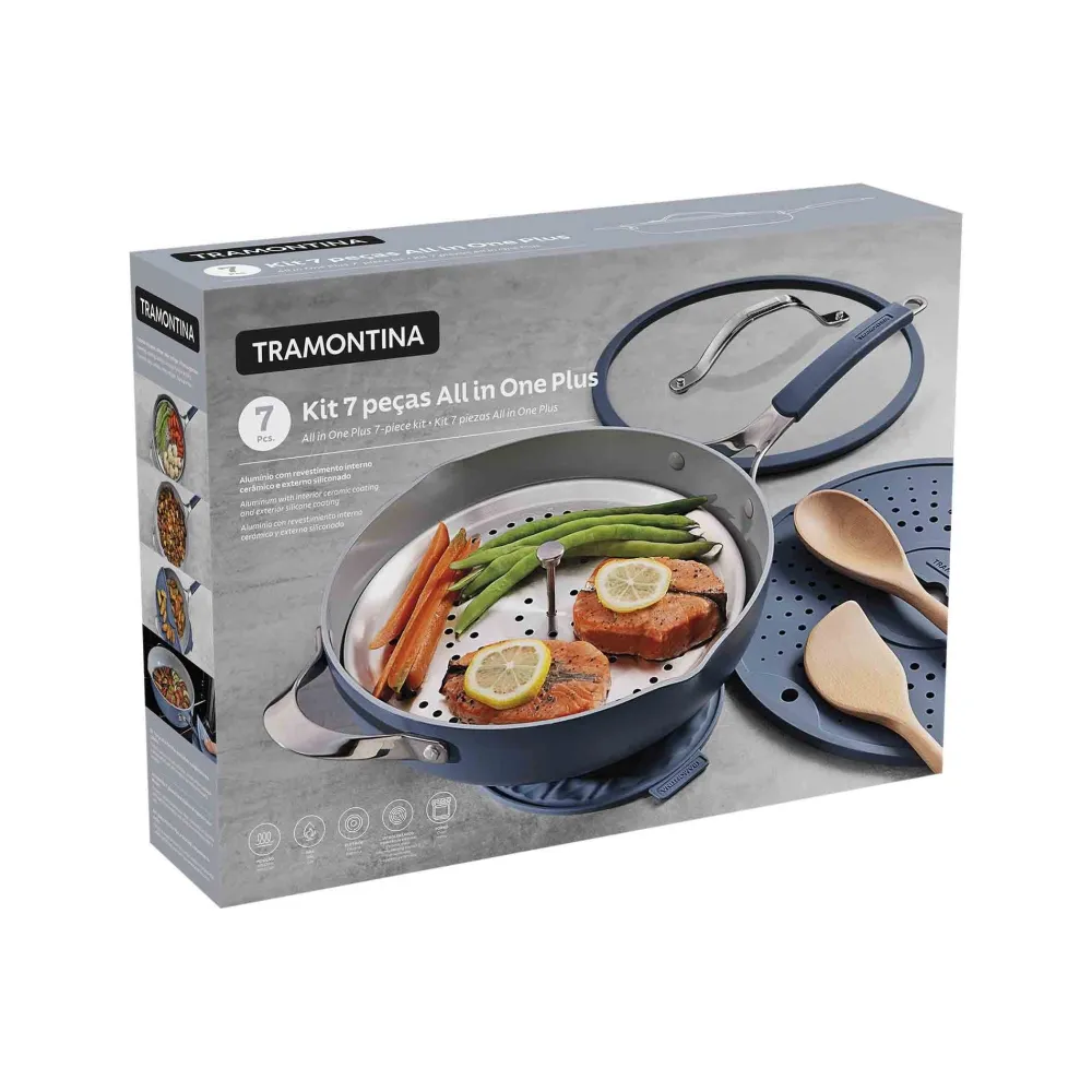 Tramontina Koekenpan All-In-One Plus Blauw 30 cm