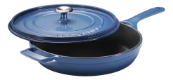 Koekenpan Tramontina Met Deksel Blauw 30 cm