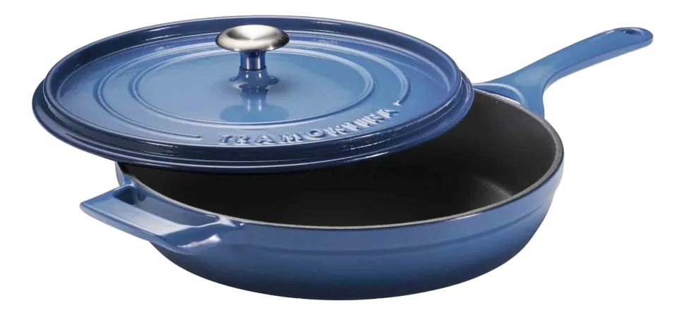Koekenpan Tramontina Met Deksel Blauw 30 cm