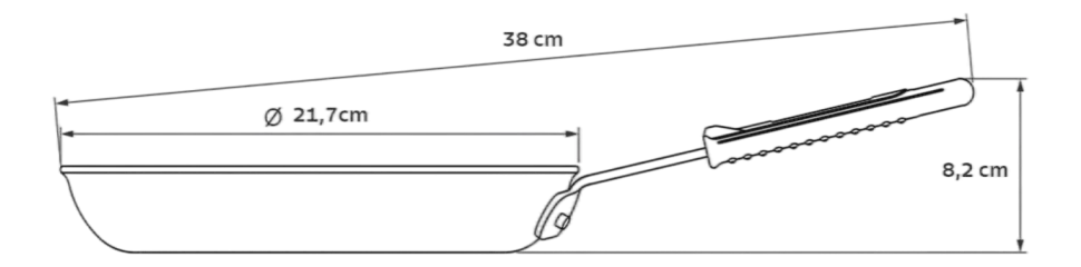 Koekenpan Tramontina Professional Starflon Zwart 25 cm