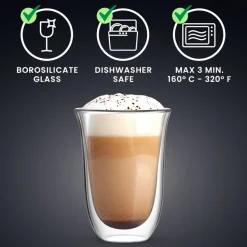 Koffie- en Theeglas Bialetti Firenze 300 ml (Set van 2)