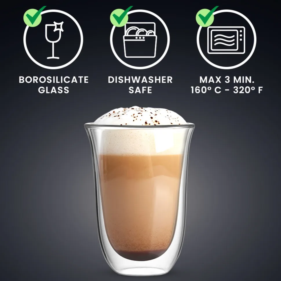 Koffie- en Theeglas Bialetti Firenze 300 ml (Set van 2)