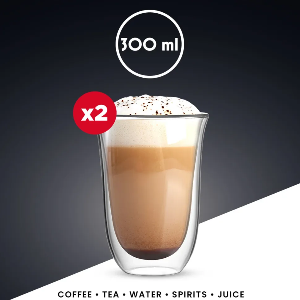 Koffie- en Theeglas Bialetti Firenze 300 ml (Set van 2)