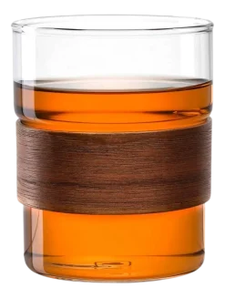 Koffie- en theeglas Leonardo Novo Legno 320ml (Set van 2)