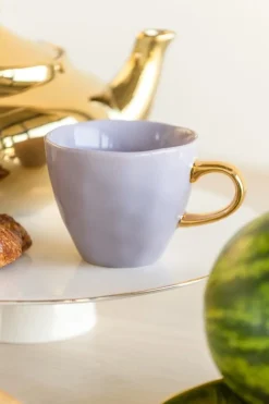 Koffie- en theeset Urban Nature Culture Good Morning Cup and Plate Lila 250 ml (Set van 4)