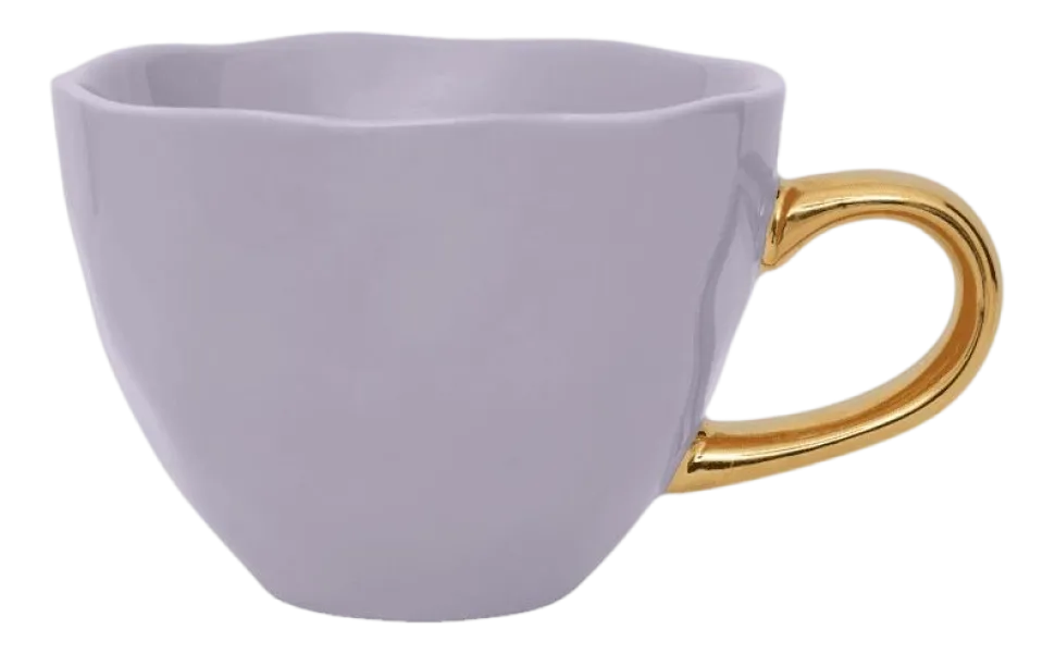 Koffie- en theeset Urban Nature Culture Good Morning Cup and Plate Lila 250 ml (Set van 4)