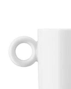Koffiekop Alessi Dressed White Porcelain 70 ml (Set van 4)