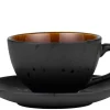 Koffiekop Bitz Gastro Black Amber 220 ml (6-Delig)