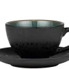 Koffiekop Bitz Gastro Black Green 220 ml (6-Delig)