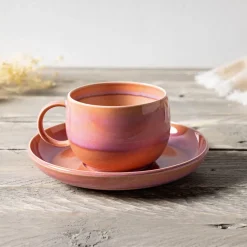Koffiekop Like by Villeroy & Boch Perlemor Coral 0,19 L (Set van 6)