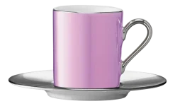 L.S.A. Koffiekop Palazzo en Schotel Pink 100 ml Outlet