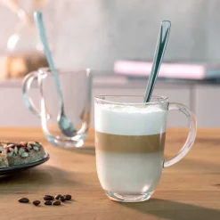 Koffiekop met Lepel Leonardo Napoli 380 ml (Set van 2)