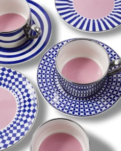 Koffiekop POLSPOTTEN Aunty Dark Blue (Set van 4)