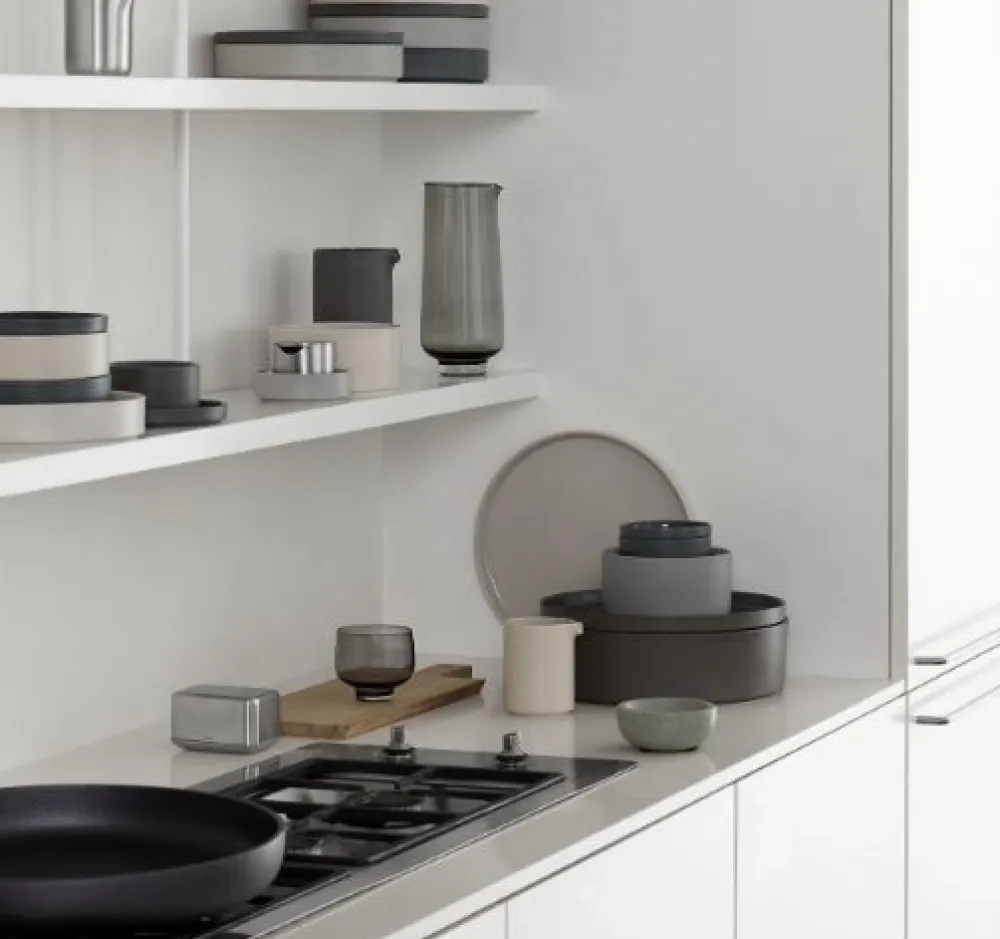 Blomus Koffiekop & Schotel Pilar Pewter (2-delig) Sale