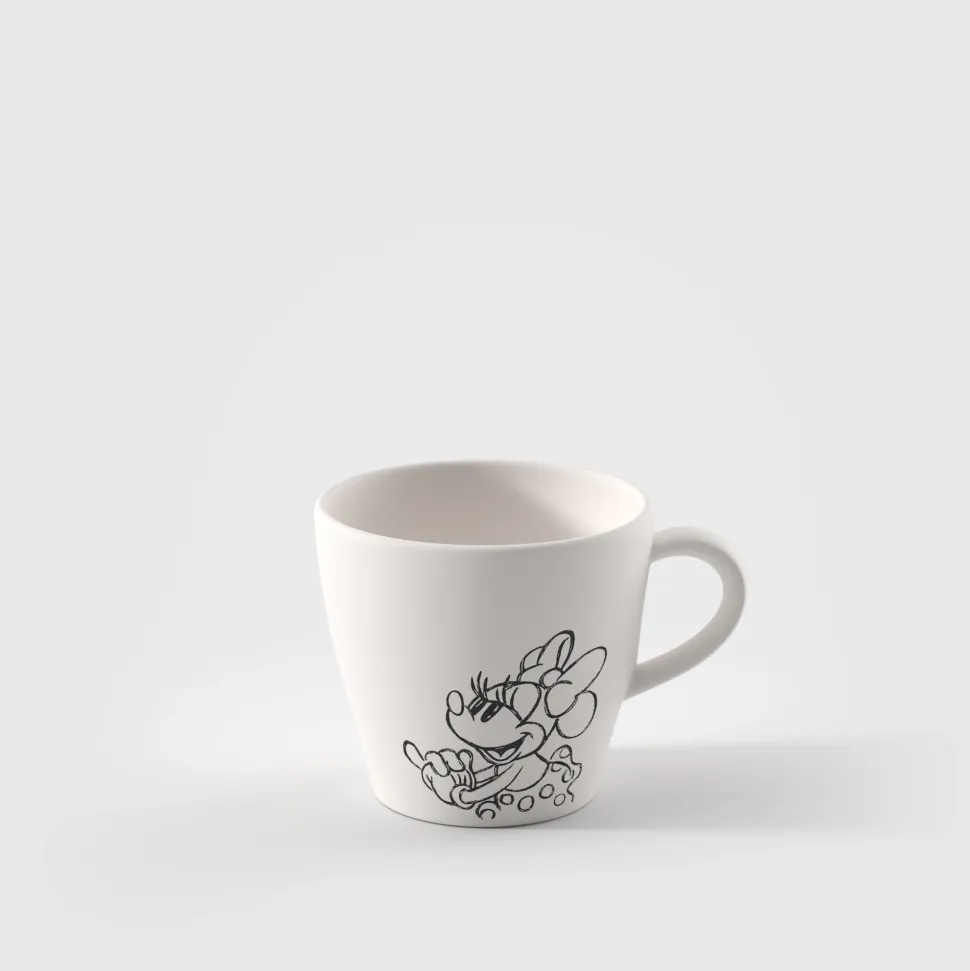 Koffiekop Villeroy & Boch Manufacture Rock Mickey Mouse Blanc 160ml (Set van 6)