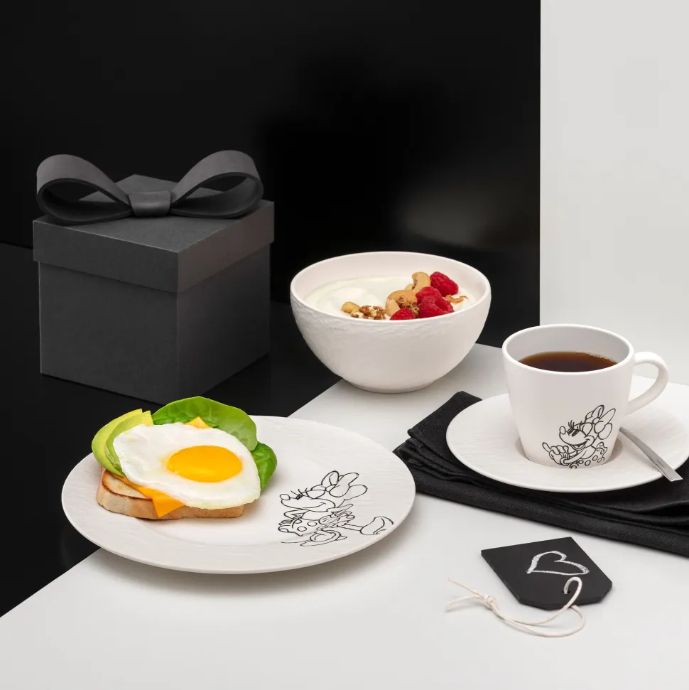 Koffiekop Villeroy & Boch Manufacture Rock Mickey Mouse Blanc 160ml (Set van 6)