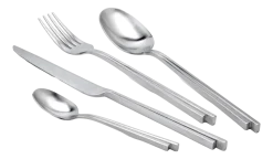 Koffielepel Serax Dune Cutlery By Kelly Wearstler Steel Grey (Set van 6)