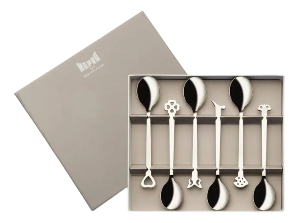 Mepra Koffielepels Evento Zilver (6-delig)
