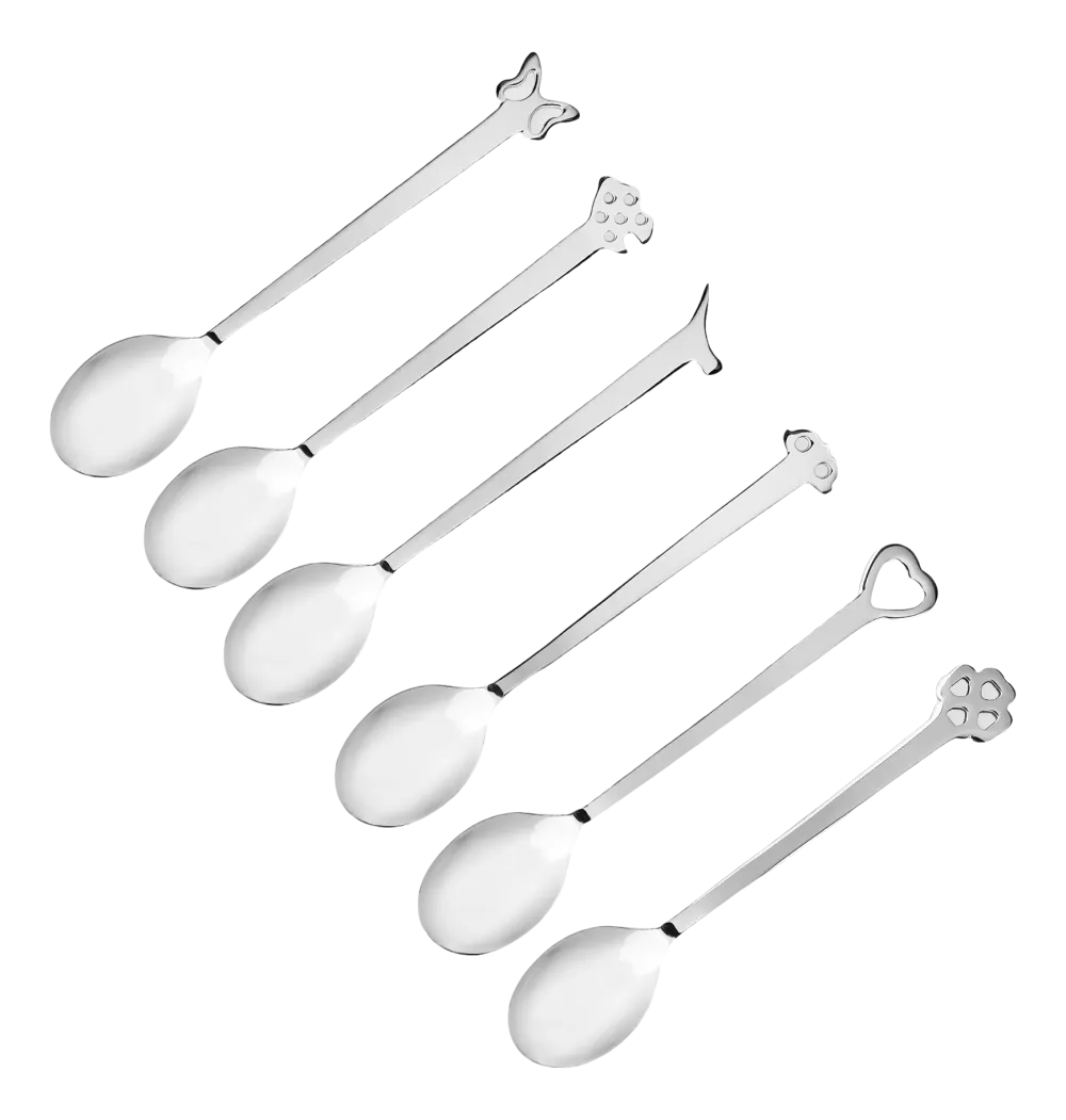 Mepra Koffielepels Evento Zilver (6-delig)