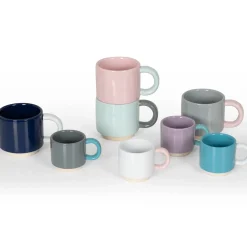 Lund Koffie Mok London Skittle Stapelbaar Pink & Mint