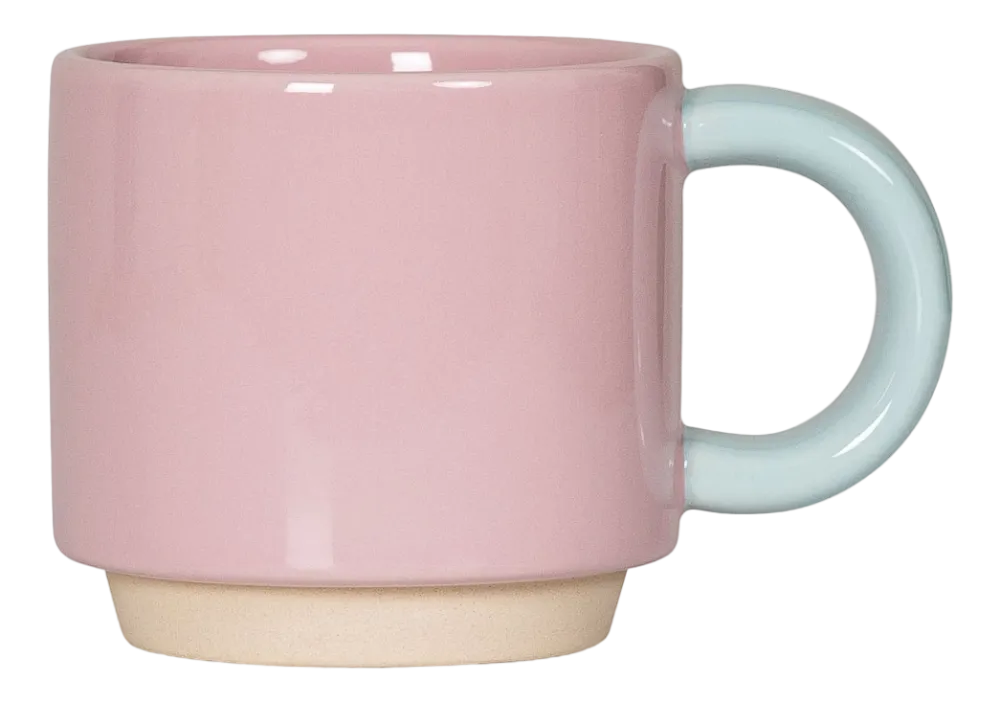 Lund Koffie Mok London Skittle Stapelbaar Pink & Mint