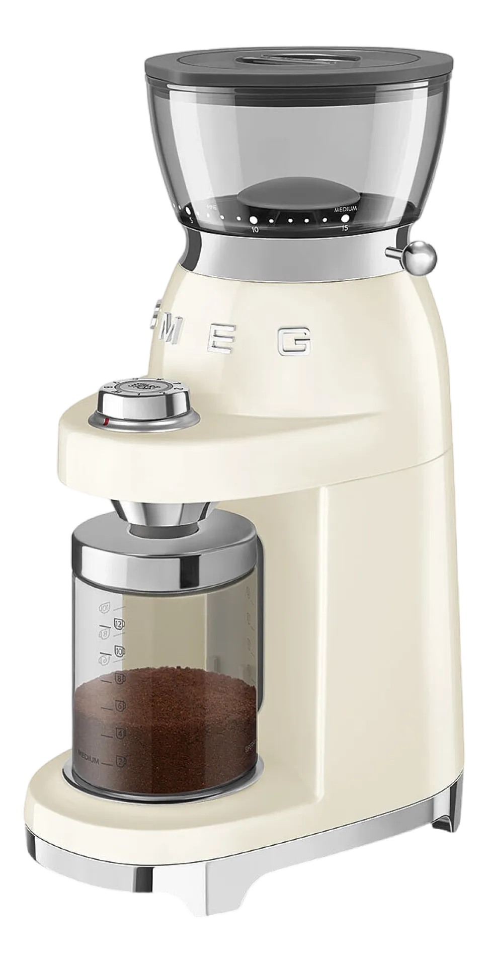 Koffiemolen Smeg CGF03CREU 50 Style Crème