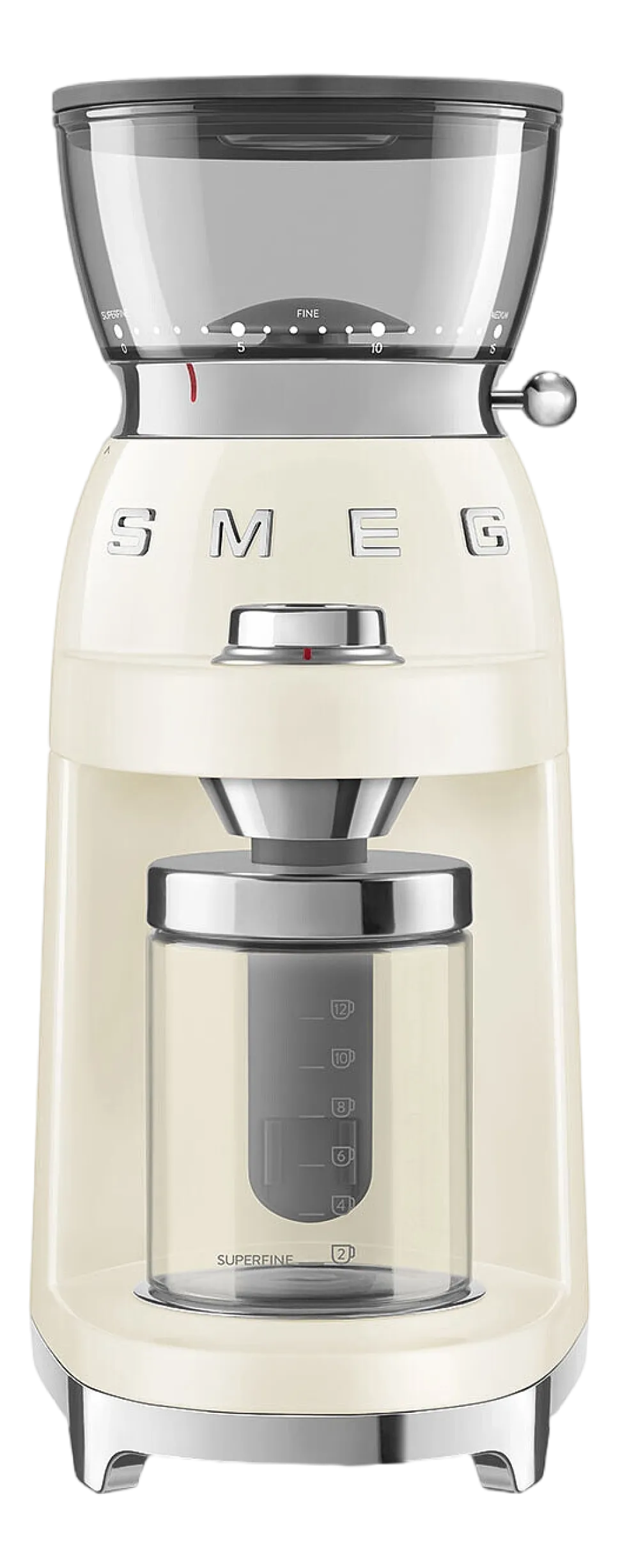 Koffiemolen Smeg CGF03CREU 50 Style Crème