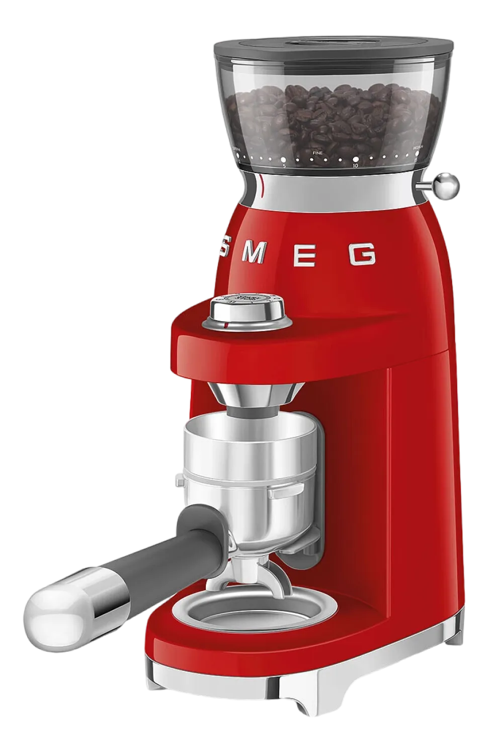 Koffiemolen Smeg CGF03RDEU 50 Style Rood