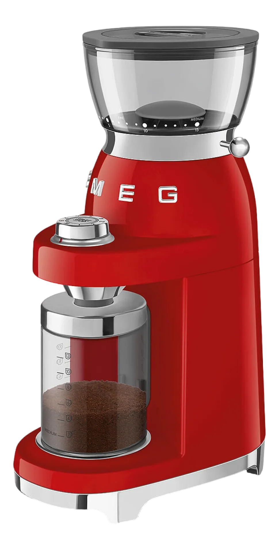 Koffiemolen Smeg CGF03RDEU 50 Style Rood