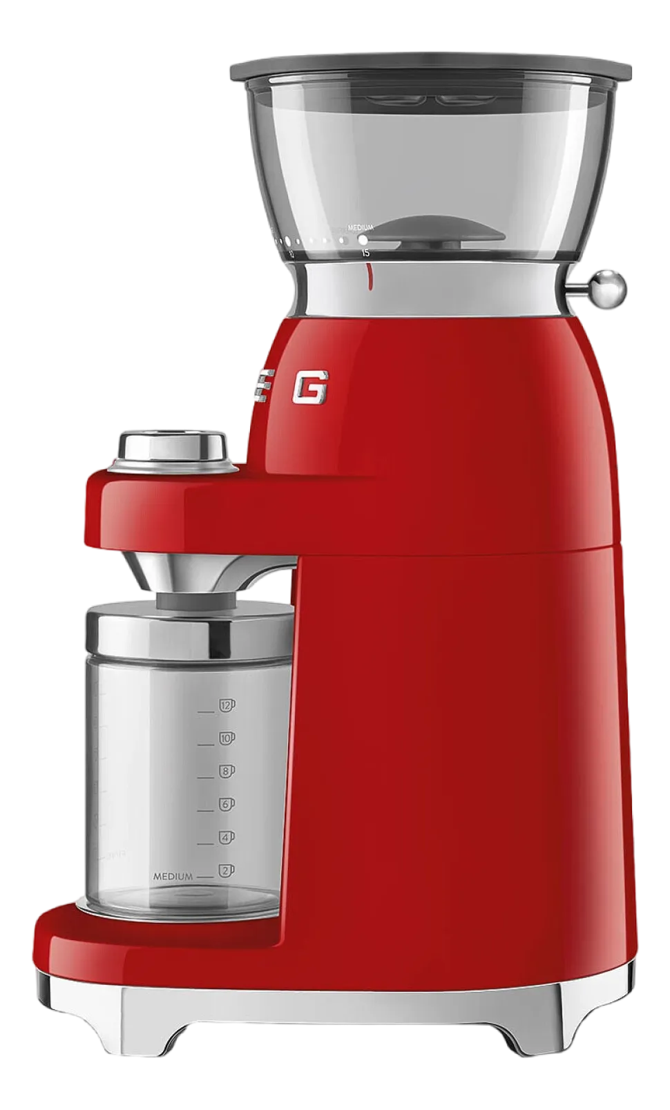 Koffiemolen Smeg CGF03RDEU 50 Style Rood