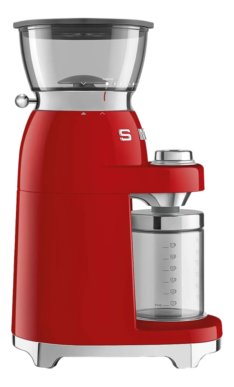 Koffiemolen Smeg CGF03RDEU 50 Style Rood