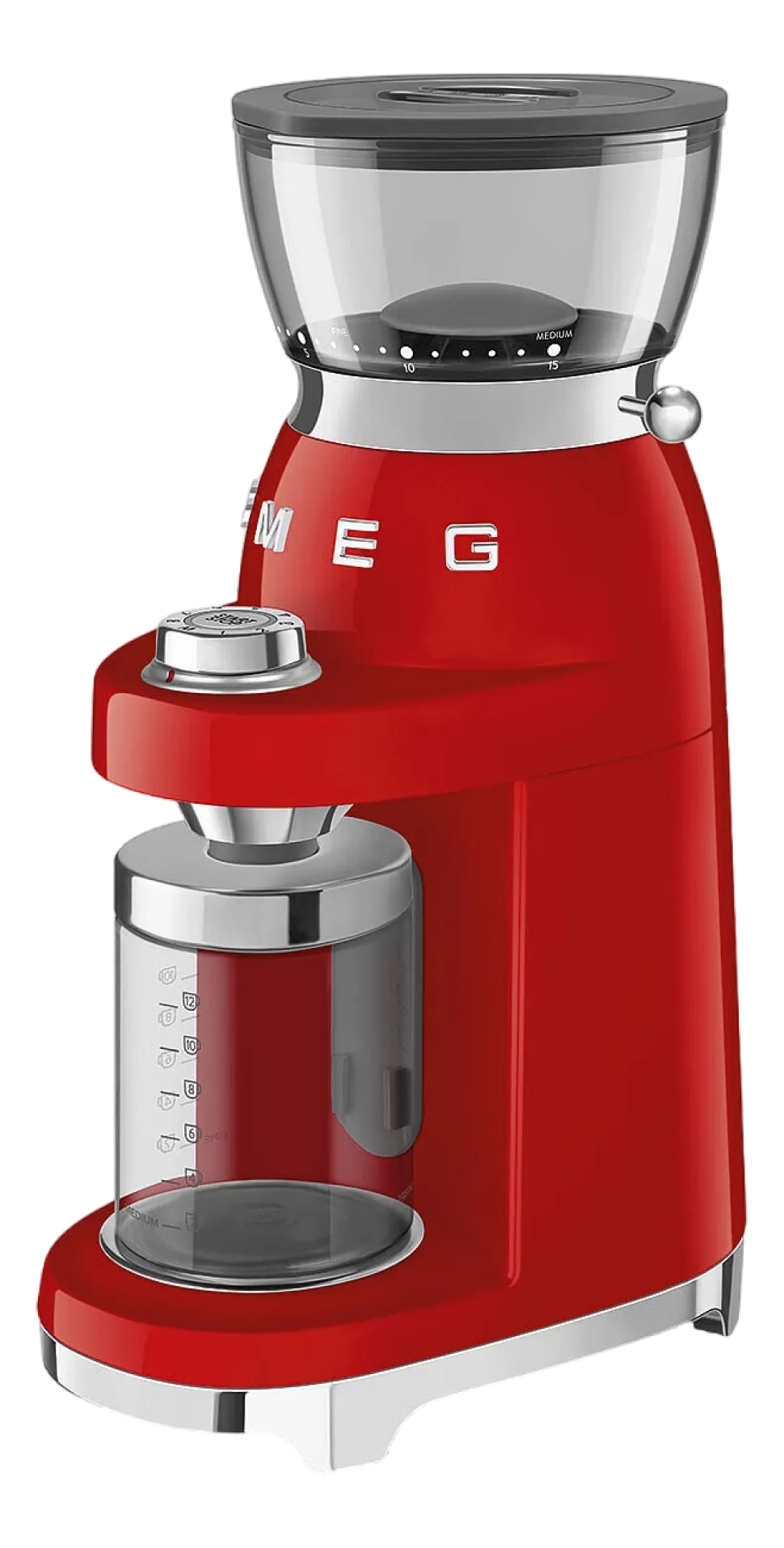 Koffiemolen Smeg CGF03RDEU 50 Style Rood