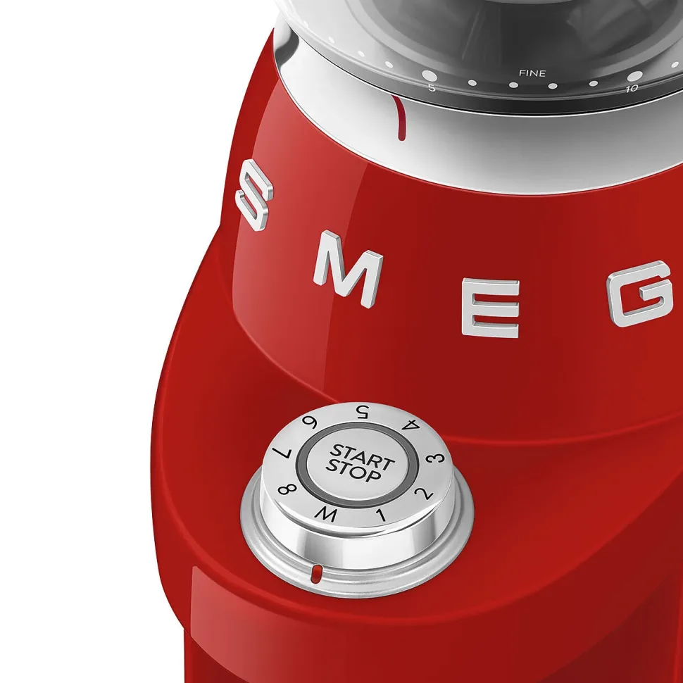 Koffiemolen Smeg CGF03RDEU 50 Style Rood