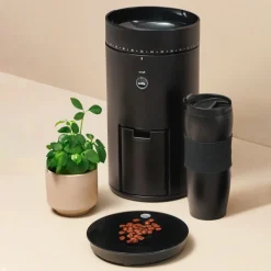 Koffiemolen Wilfa Coffee Grinder Uniform Black inclusief Weegschaal