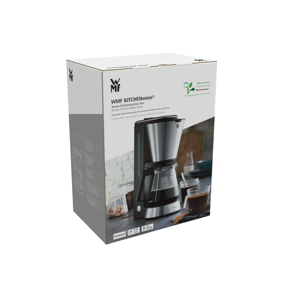 Koffiezetapparaat WMF Kitchenminis + Glazen Kan