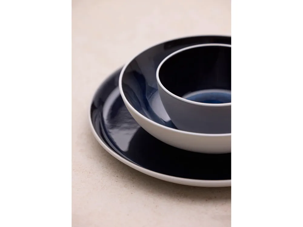 Bitz Kom Gastro White / Dark Blue 12 cm (Set van 4) Outlet