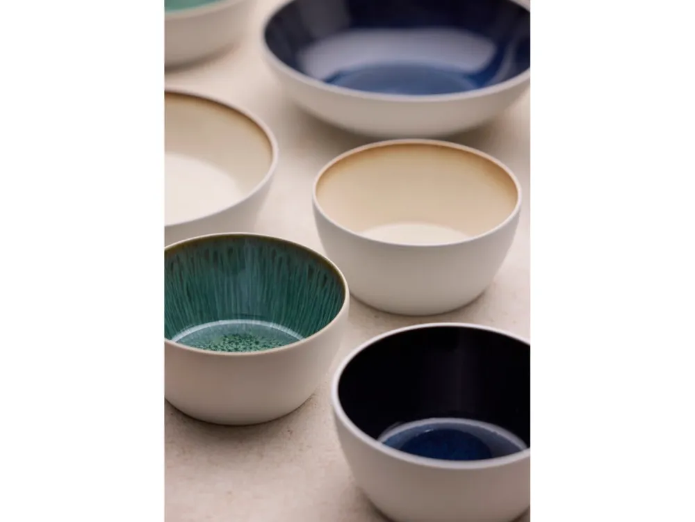 Bitz Kom Gastro White / Dark Blue 12 cm (Set van 4) Outlet
