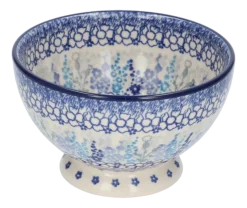 Kom Bunzlau Castle Delphinium Bowl on Foot 14,5 cm