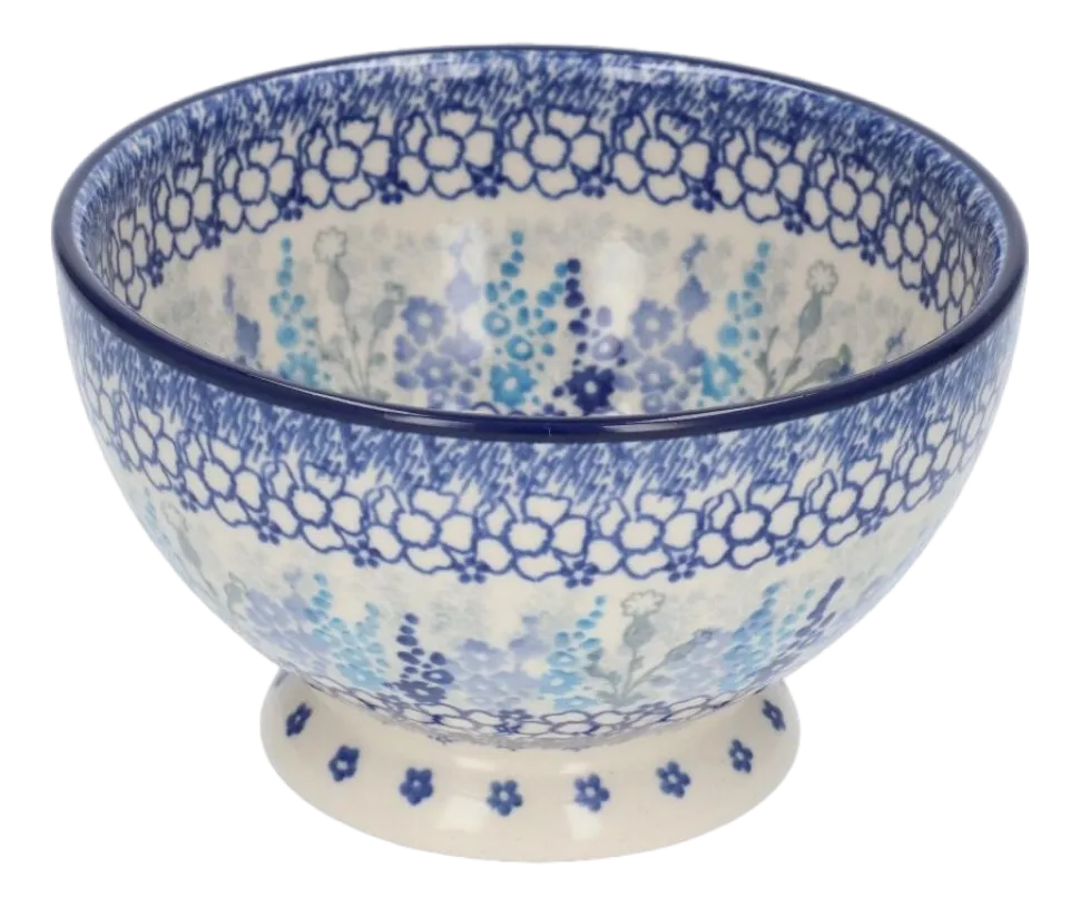 Kom Bunzlau Castle Delphinium Bowl on Foot 14,5 cm